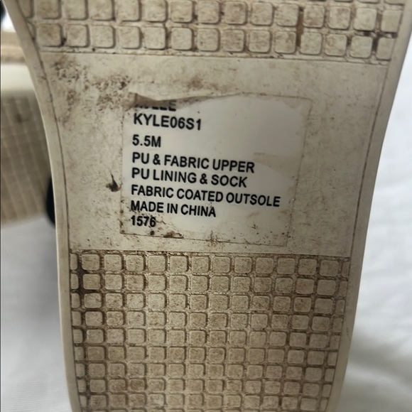 Steve Madden Black Espadrille Platform Shoes - Picture 5 of 5